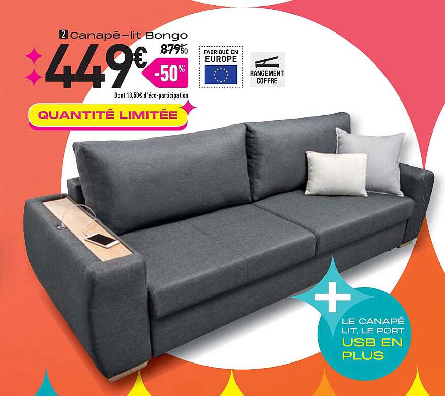 canapé-lit bongo
