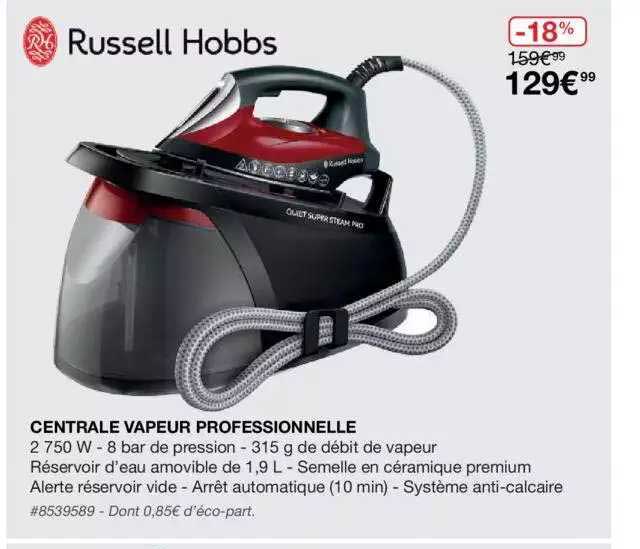 centrale vapeur professionnelle russell hobbs