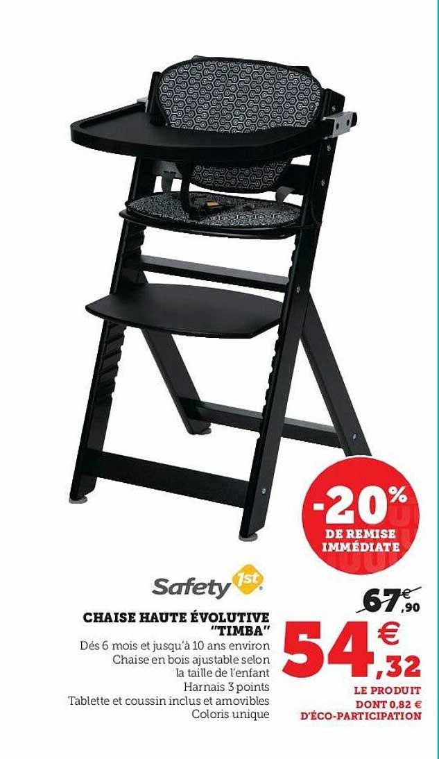 chaise haute évolutive "timba"