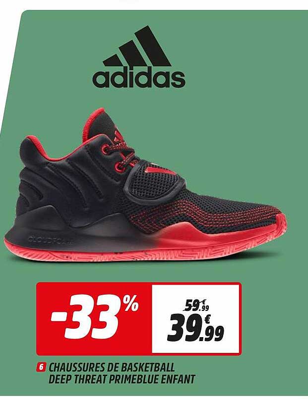 chaussures de basketball deep threat primeblue enfant