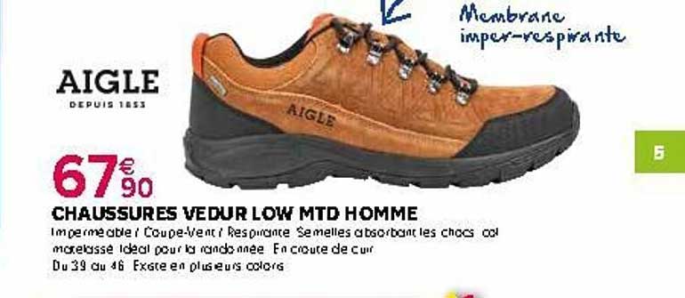 chaussures vedur low mtd homme aigle