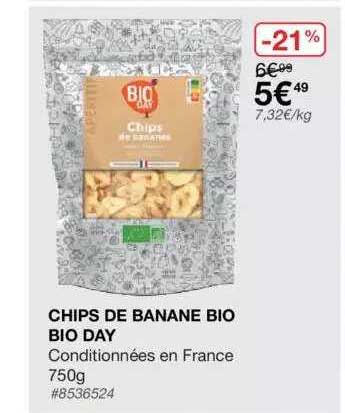 chips de banane bio bio day