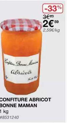 confiture abricot bonne maman