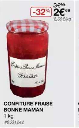 confiture fraise bonne maman
