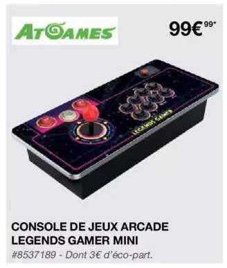 console de jeux arcade legends gamer mini