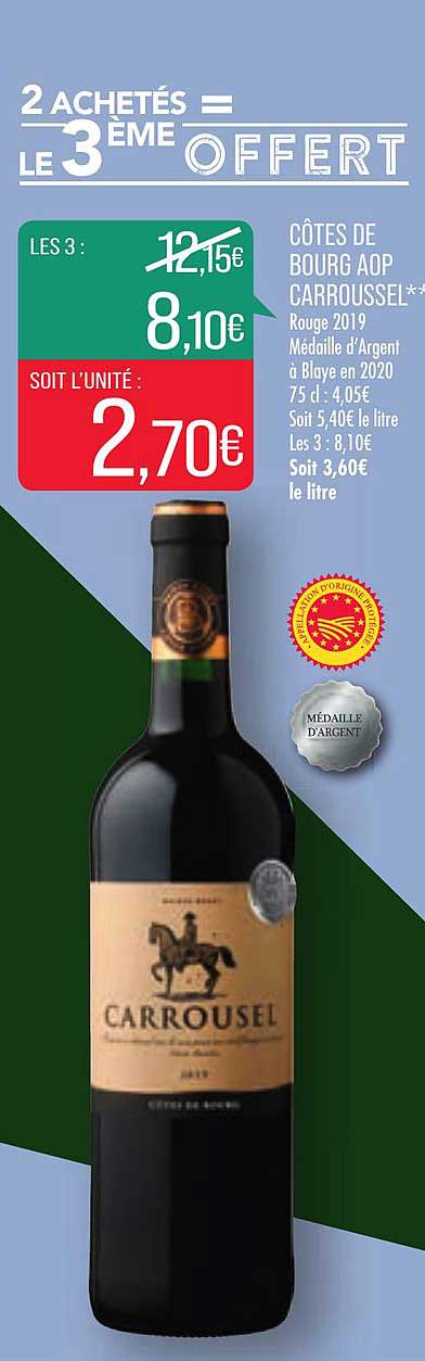 côtes de bourg aop carroussel