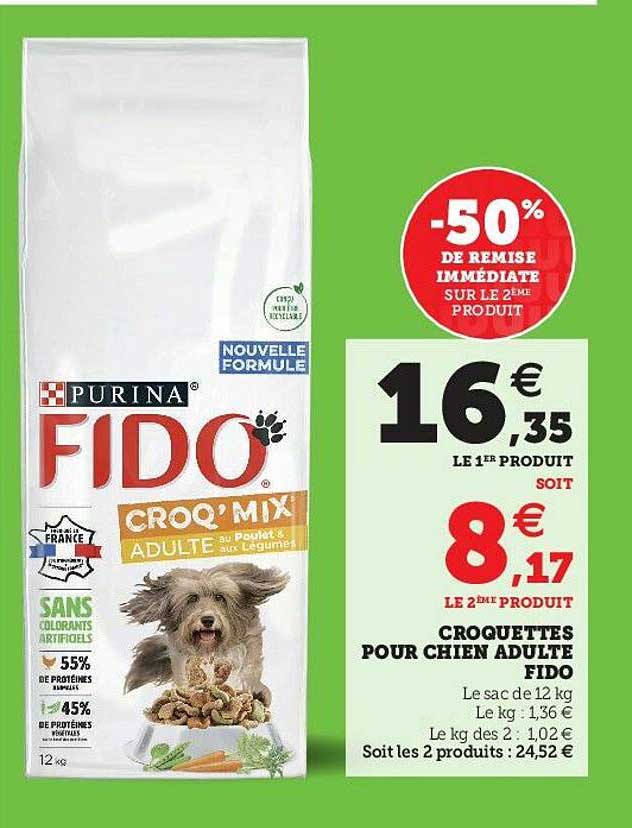 Croquettes Pour Chien Adulte Fido