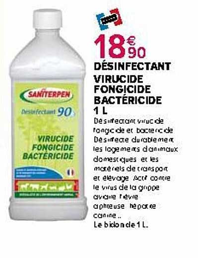 désinfectant virucide fongicide bactéricide