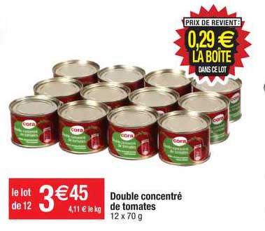 Double Concentré De Tomates