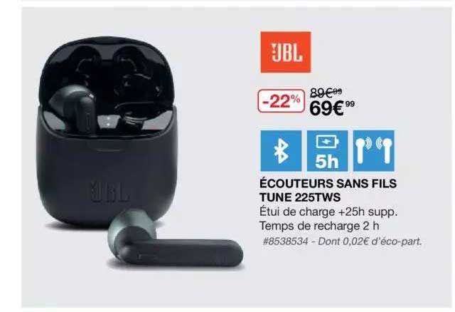 écouteurs sans fils tune 225tws