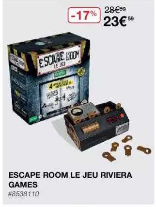 escape room le jeu riviera games