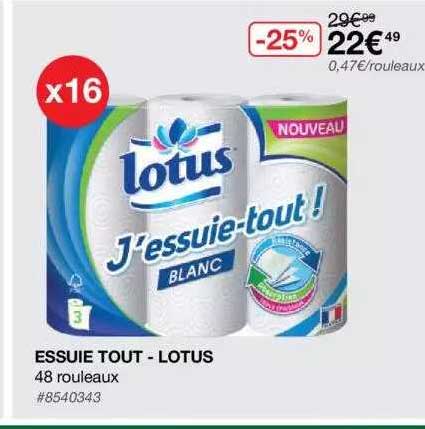 essuie tout - lotus