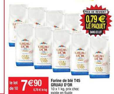 farine de blé t45 gruau d'or