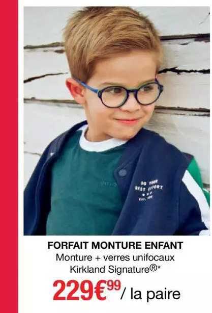 forfait monture enfant