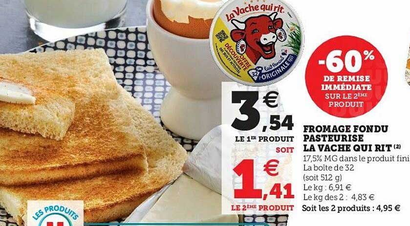 fromage fondu pasteurisé la vache qui rit