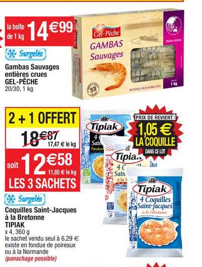 gambas saint-jacques à la bretonne tipiak