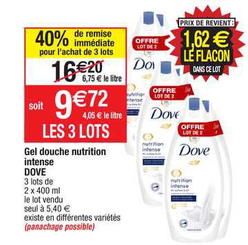 Gel Douche Nutrition Intense Dove