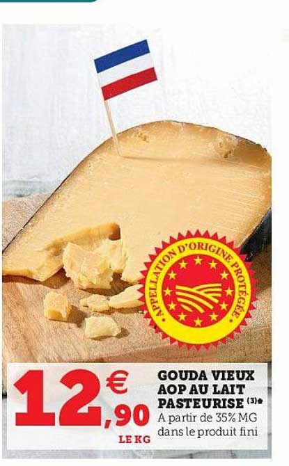 Gouda Vieux Aop Au Lait Pasteurisé
