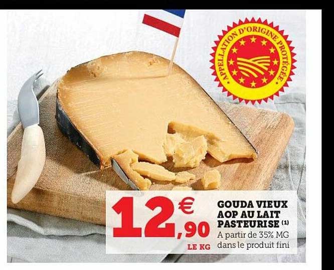 Gouda Vieux Aop Au Lait Pasteurisé