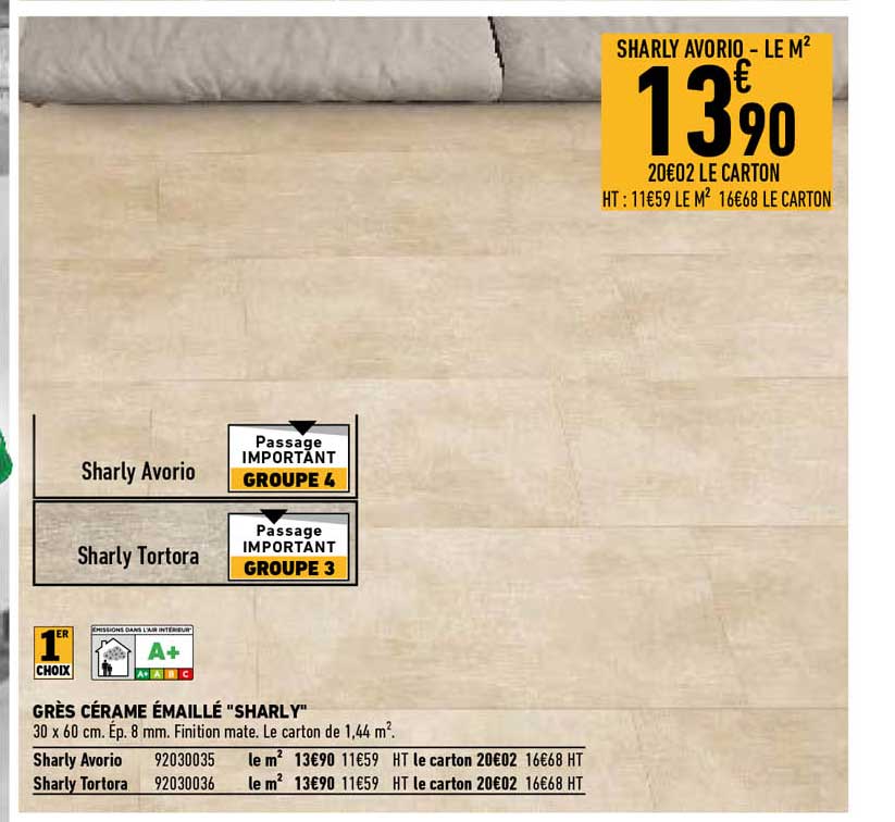 grès cérame émaillé "sharly"