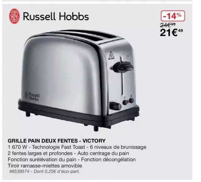 Grille Pain Deux Fentes - Victory Russell Hobbs