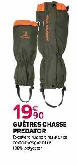 guétres chasse predator