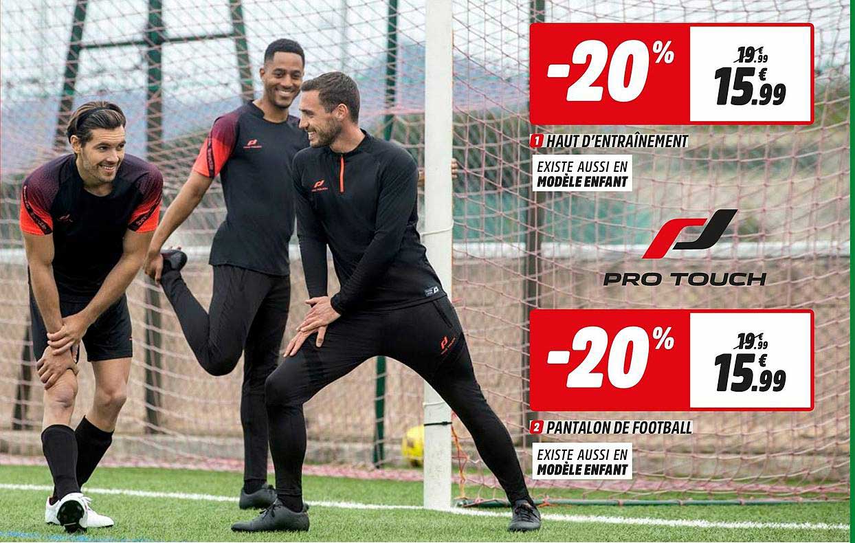 haut d'entraînement, pantalon de football