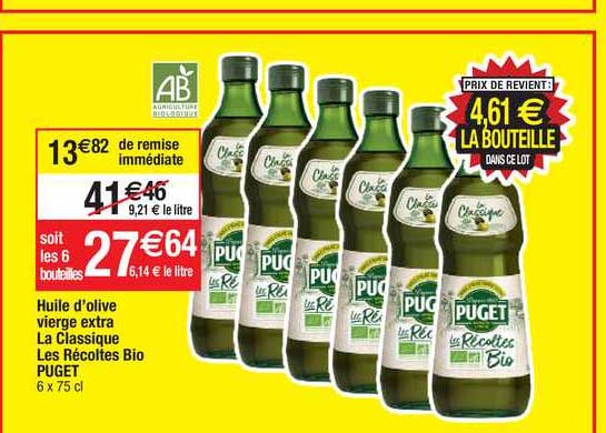 huile d'olive vierge extra la classique les récoltes bio puget
