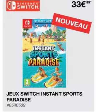 jeux switch instant sports paradise