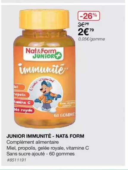 junior immunité - nat & form
