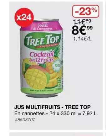 jus multifruits - tree top