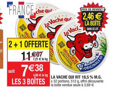 la vache qui rit 18,5% m.g.