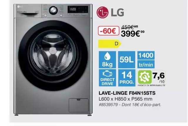 lave-linge f84n15sts lg