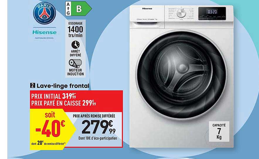 lave-linge frontal hisense