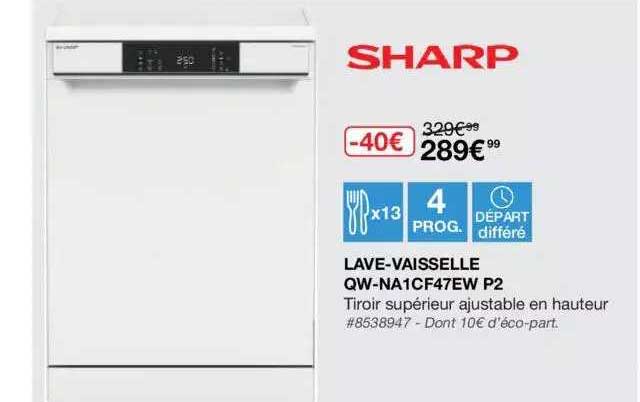 lave-vaisselle qw-na1cf47ew p2 sharp