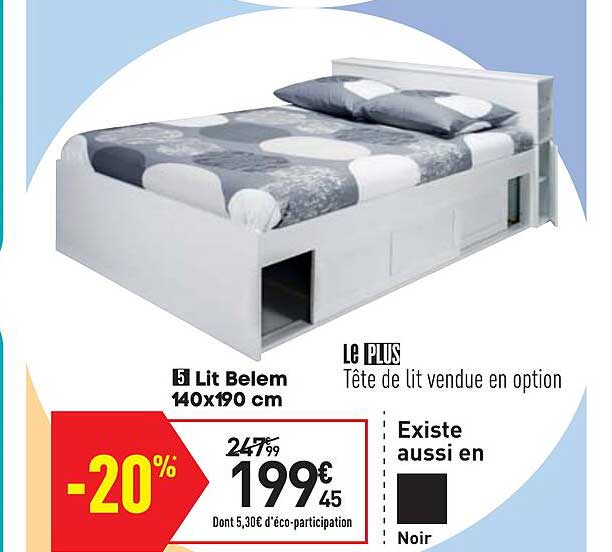 Lit Belem 140 X 190 Cm