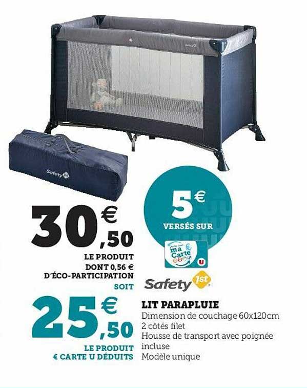 lit parapluie safety 1st