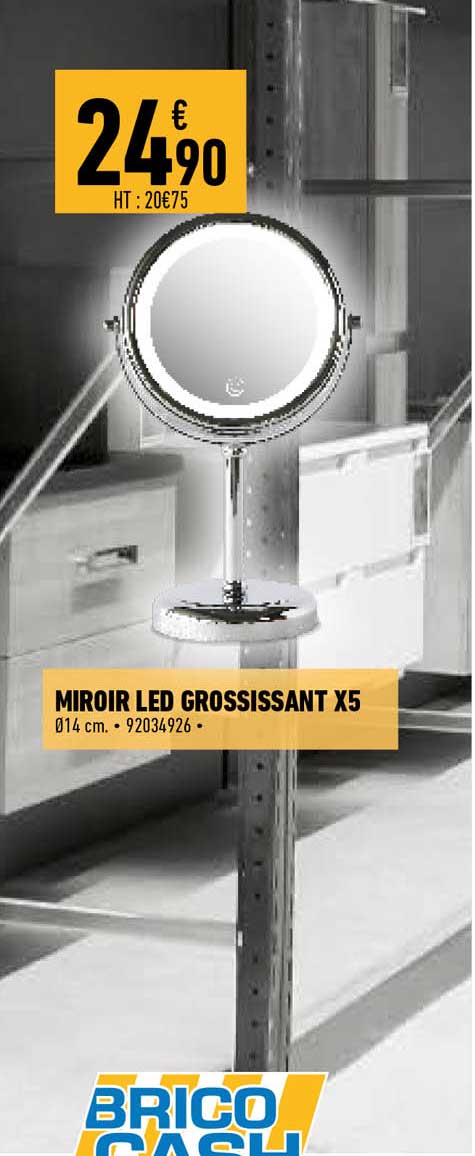 Miroir Led Grossissant X5