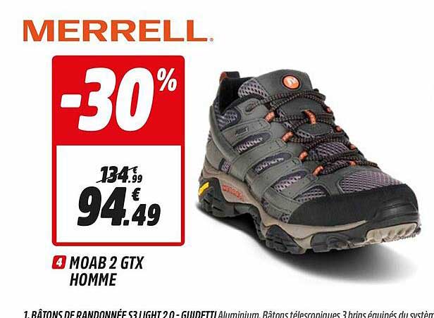 moab 2 gtx homme merrell