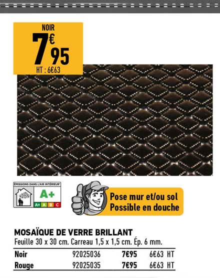 mosaïque de verre brillant