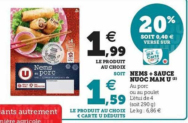 nems + sauce nuoc mam u