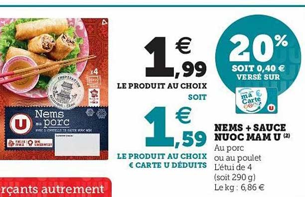 nems + sauce nuoc mam u