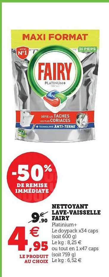 nettoyant lave-vaisselle fairy