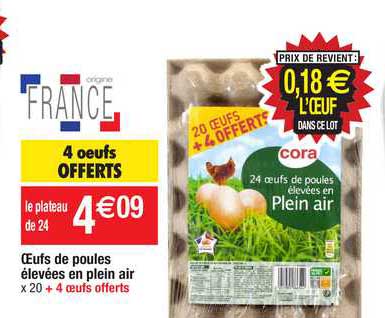 oeufs de poules élevées en plein air