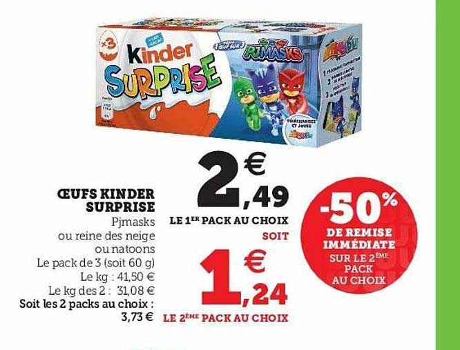 Oeufs Kinder Surprise