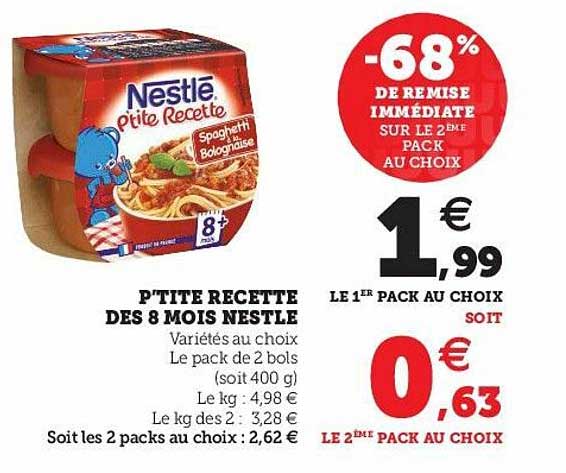 p'tite recette dès 8 mois nestlé