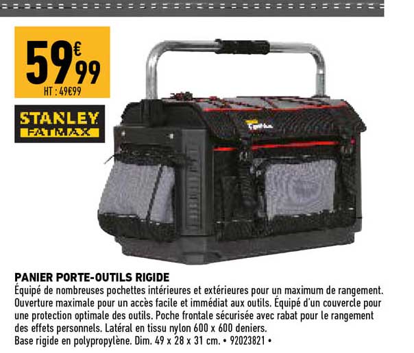 panier porte-outils rigide