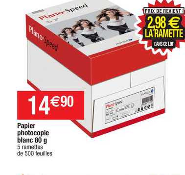 papier photocopie blanc 80g