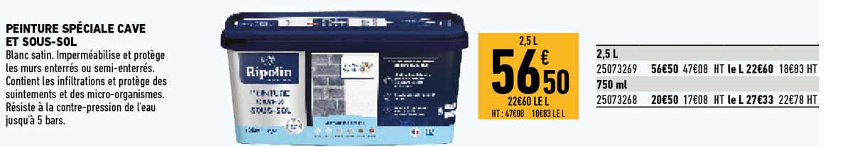 Peinture Spécial Cave Et Sous-sol