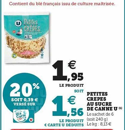 petites crêpes au sucre de canne u